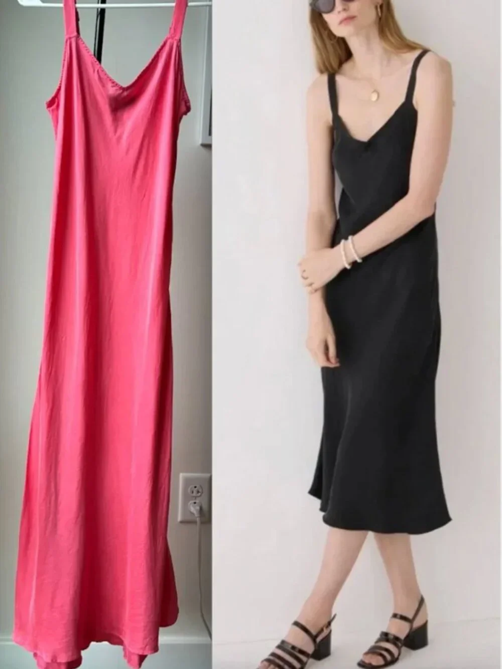 J. Crew Pink Gwyneth V-Neck Slip Dress in Cupro Blend - Size 2